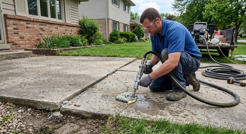 Concrete Patio Raising in Columbus, OH