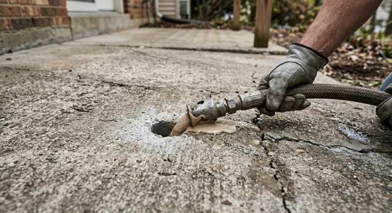 Concrete Settlement Repair in West Des Moines, IA